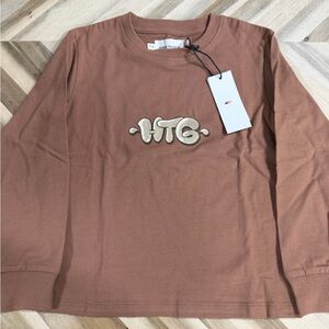 HTG Kids Long Sleeve Brown Tee